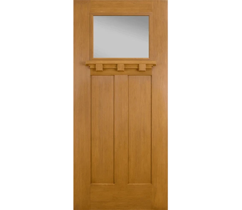 Hayward Craftsman Light Fiberglass Entry Door