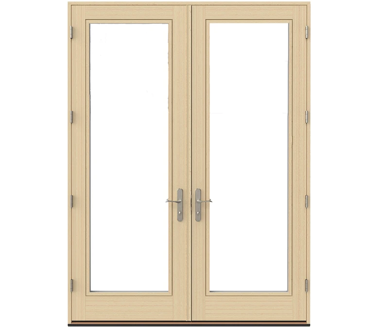 Hayward Pella Lifestyle Series Wood Double Hinged Patio Doors